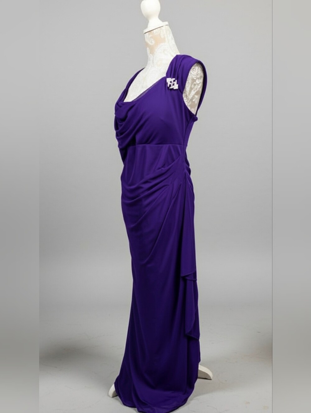 R&M Richards Royal Purple Formal Evening Gown Size 16W